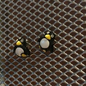 Clay Penguin Earrings